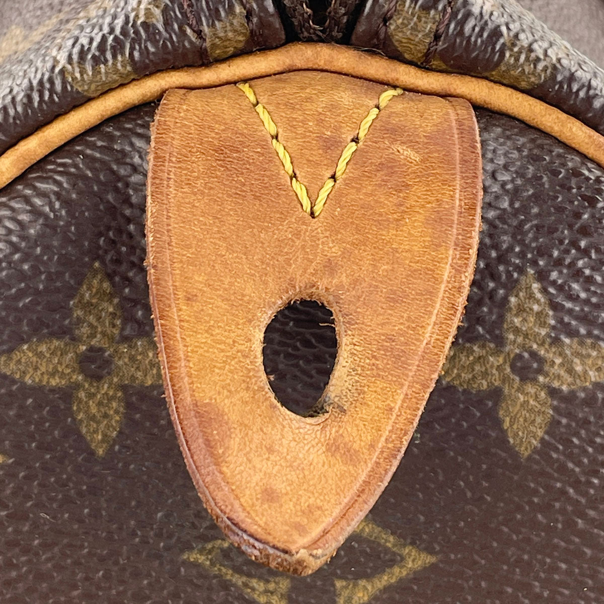 Louis Vuitton Monogram Speedy 25 Coated Canvas Fabric Brown Handbag 4937