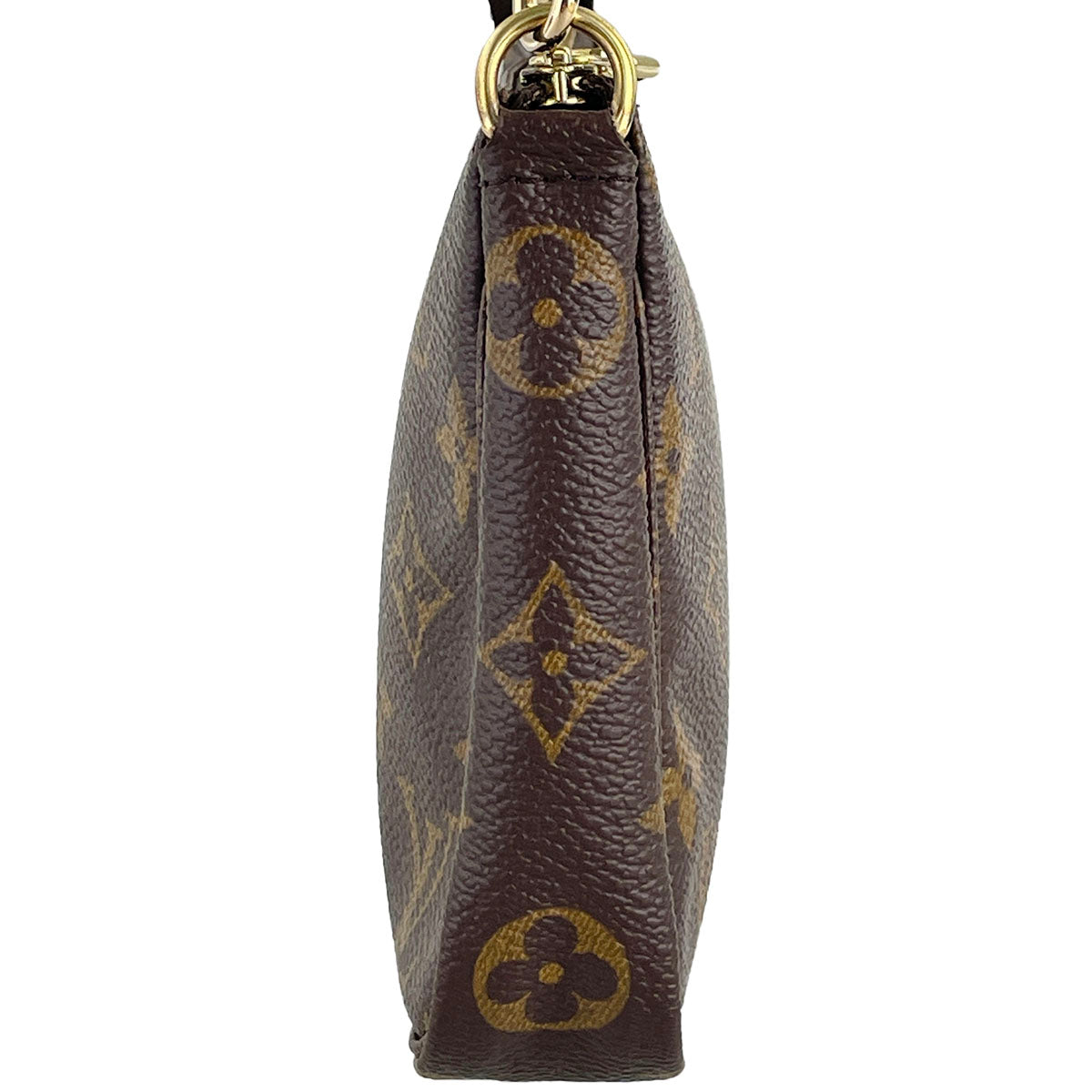 Louis Vuitton Monogram Pochette Accessoires Coated Canvas Brown Handbag 4855