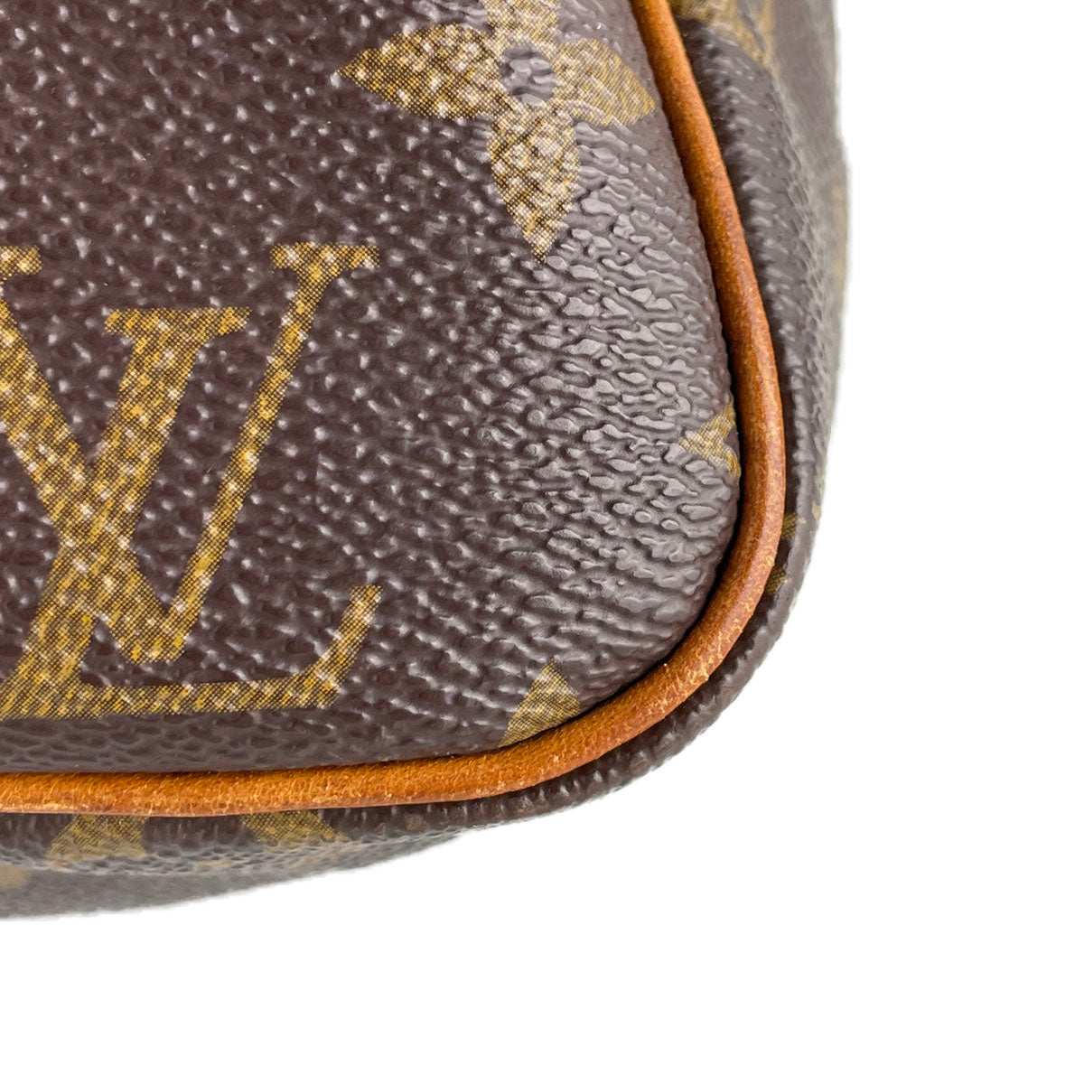 Louis Vuitton Monogram Speedy 25 Coated Canvas Fabric Brown Handbag 4827