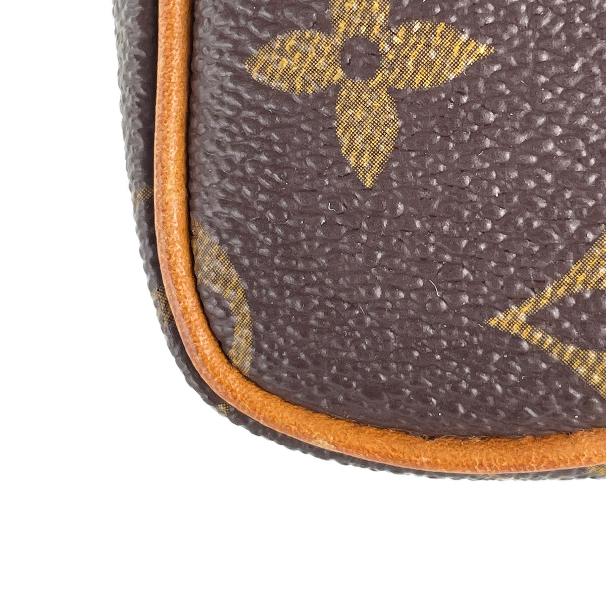 Louis Vuitton Monogram Mini speedy 2way Coated Canvas Fabric Brown Handbag 4884
