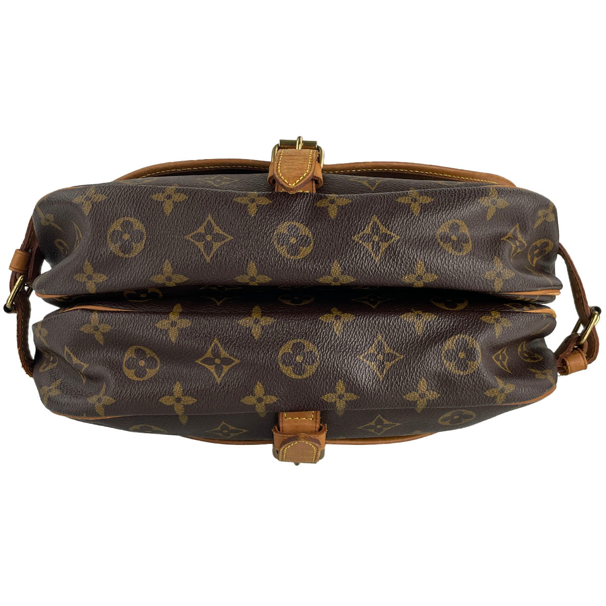 Louis Vuitton Monogram Saumur 30 Coated Canvas Fabric Brown Shoulder bag 4852