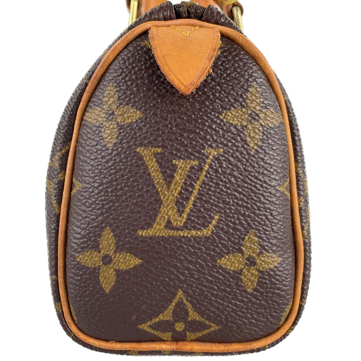 Louis Vuitton Monogram Mini speedy 2way Coated Canvas Fabric Brown Handbag 4870