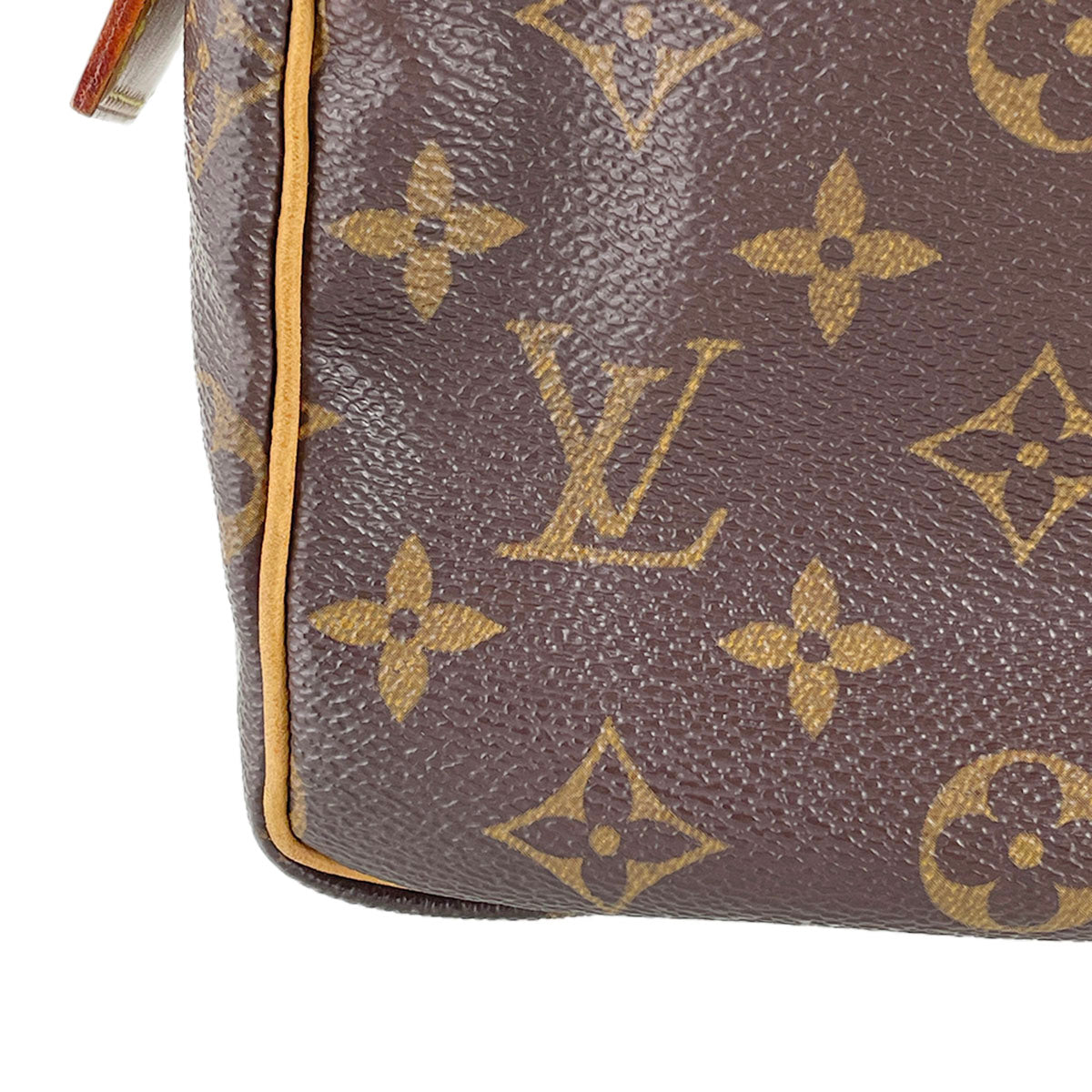 Louis Vuitton Monogram Speedy 25 Coated Canvas Fabric Brown Handbag 4892