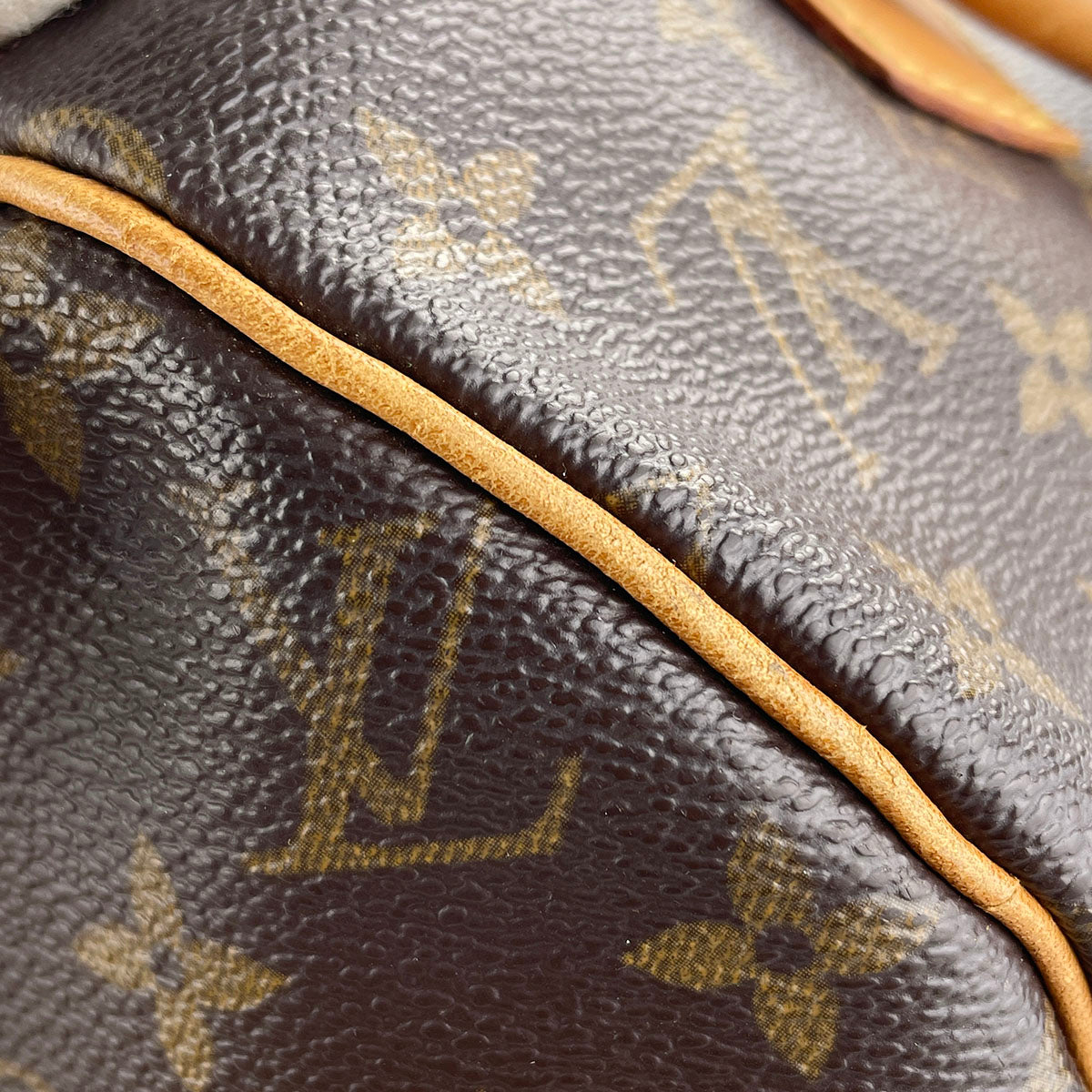 Louis Vuitton Monogram Speedy 30 Coated Canvas Fabric Brown Handbag 4935