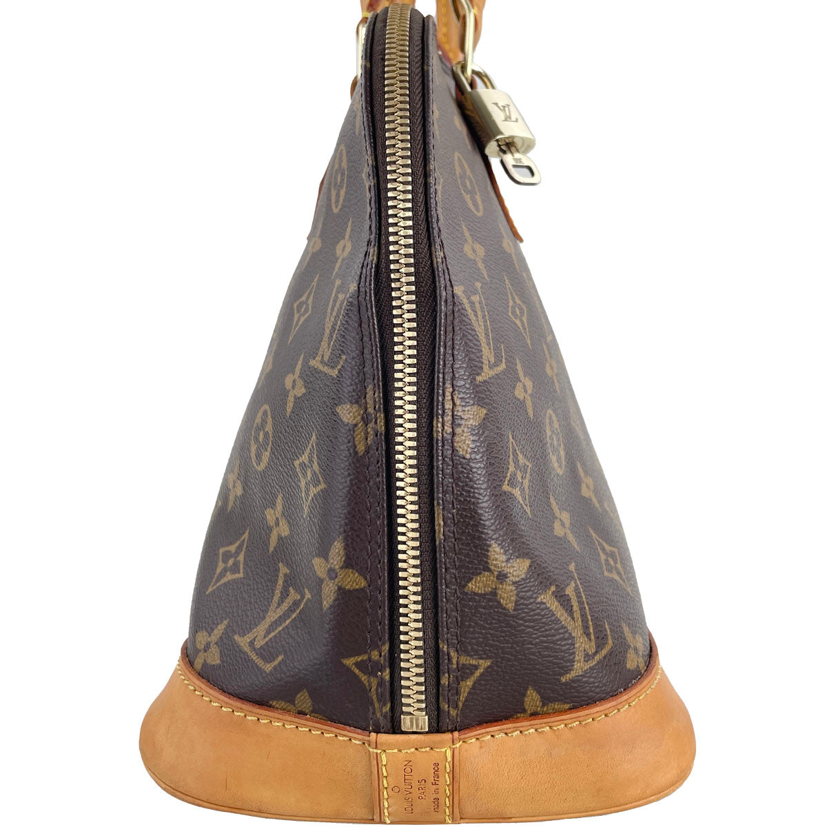 Louis Vuitton Monogram Alma 2way Coated Canvas Fabric Brown Handbag 4882