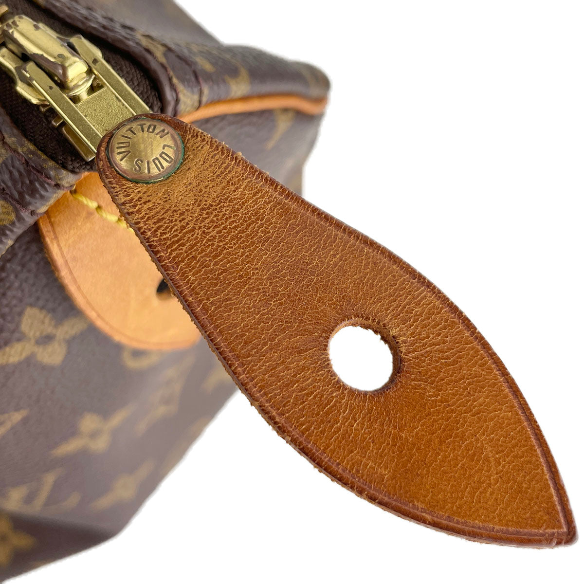 Louis Vuitton Monogram Speedy 25 Coated Canvas Fabric Brown Handbag 4827