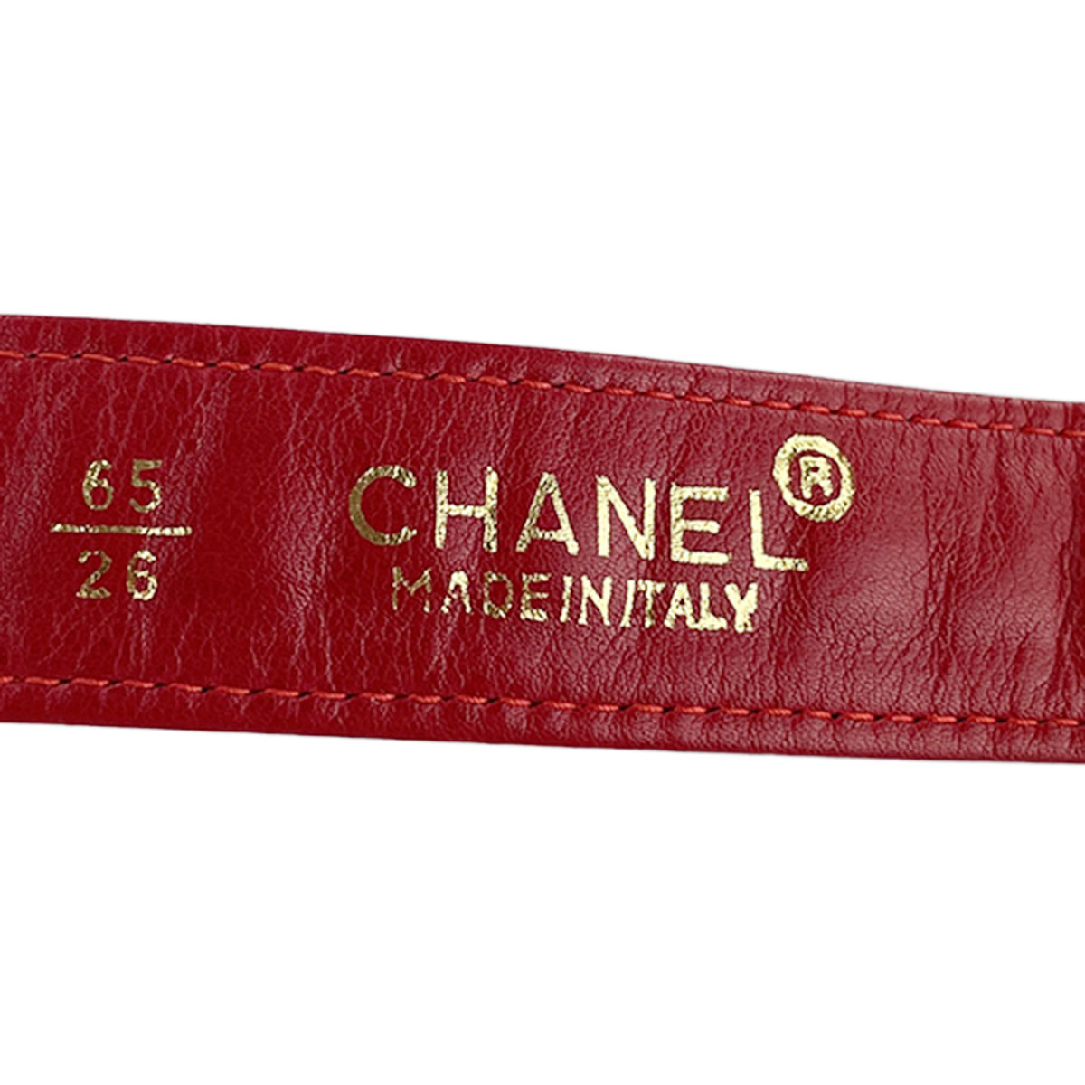 CHANEL Matelasse Lambskin Leather Red Waist bag 4921