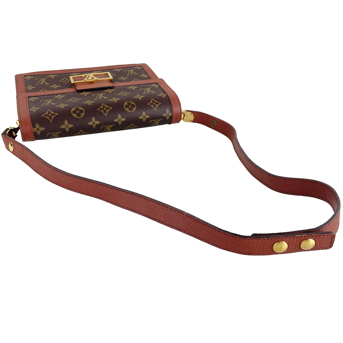 Louis Vuitton Monogram Sac Dauphine Coated Canvas Brown Shoulder bag 4908