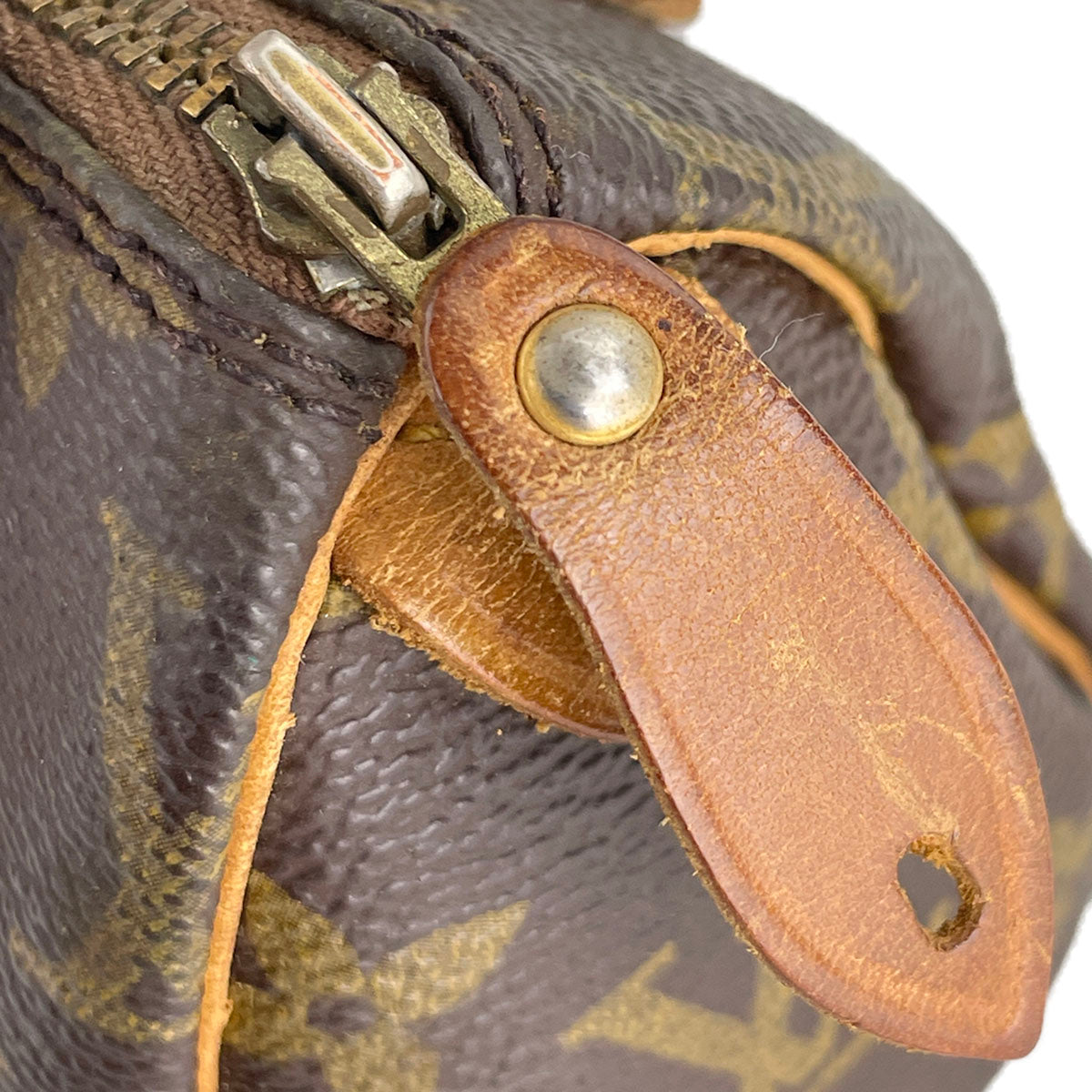 Louis Vuitton Monogram Mini speedy 2way Coated Canvas Fabric Brown Handbag 4877