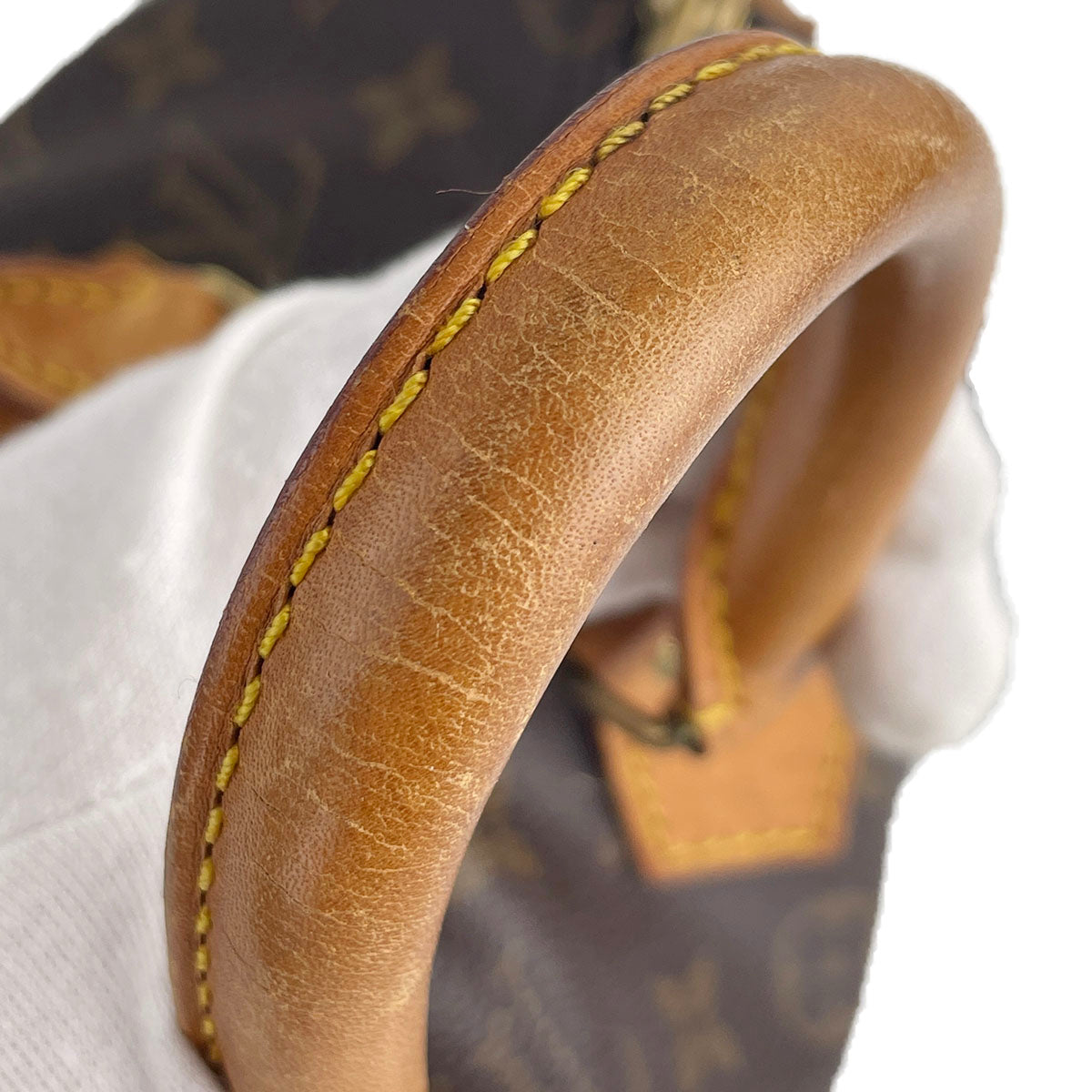 Louis Vuitton Monogram Speedy 25 Coated Canvas Fabric Brown Handbag 4842