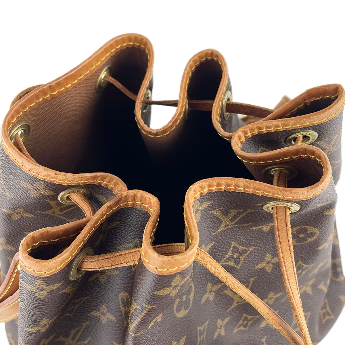 Louis Vuitton Monogram Petit Noe Coated Canvas Fabric Brown Shoulder bag 4846