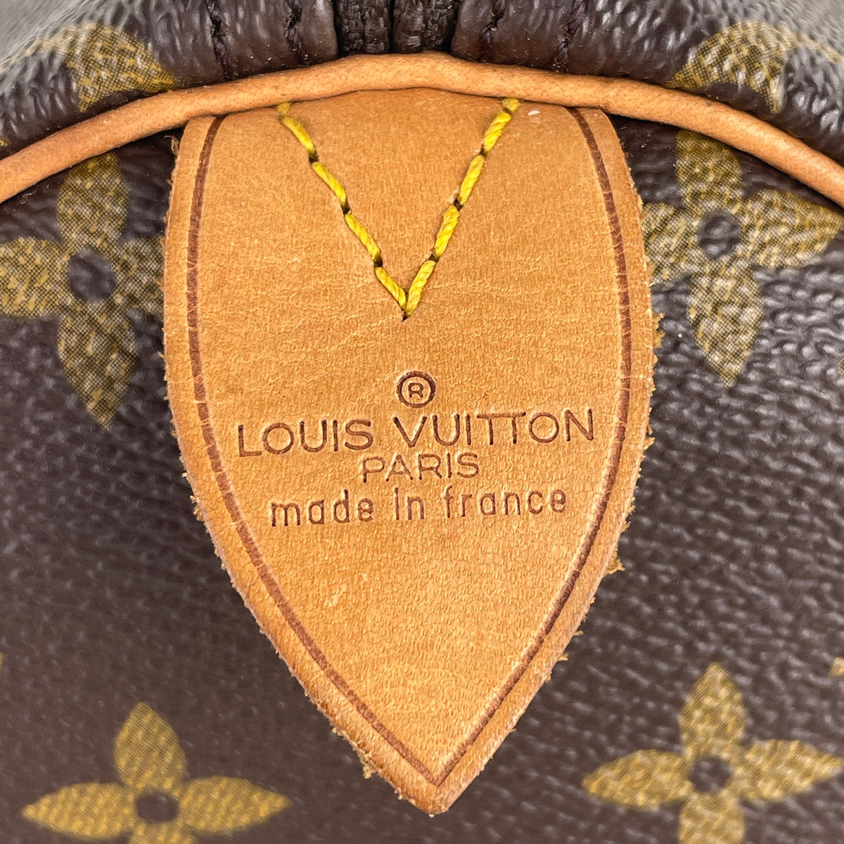 Louis Vuitton Monogram Speedy 30 Coated Canvas Fabric Brown Handbag 4931
