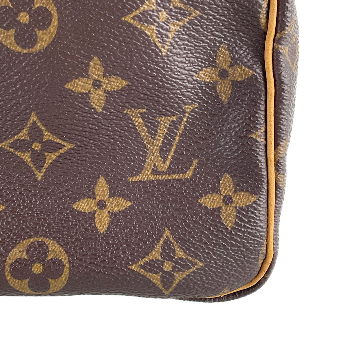Louis Vuitton Monogram Speedy 25 Coated Canvas Fabric Brown Handbag 4892