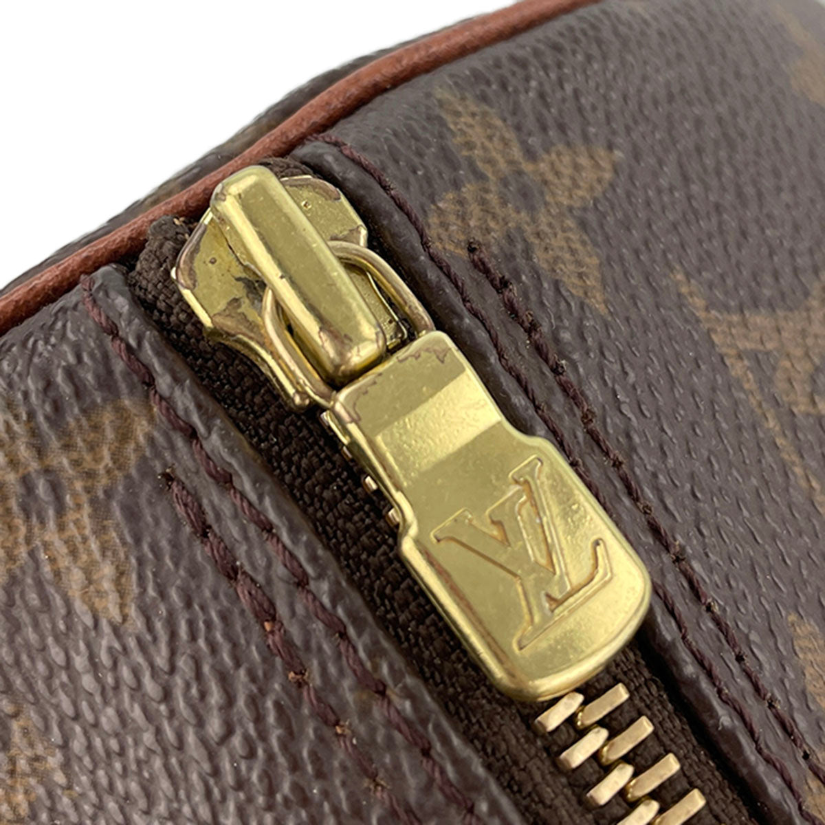 Louis Vuitton Monogram Papillon 30 Coated Canvas Leather Brown Handbag 4906