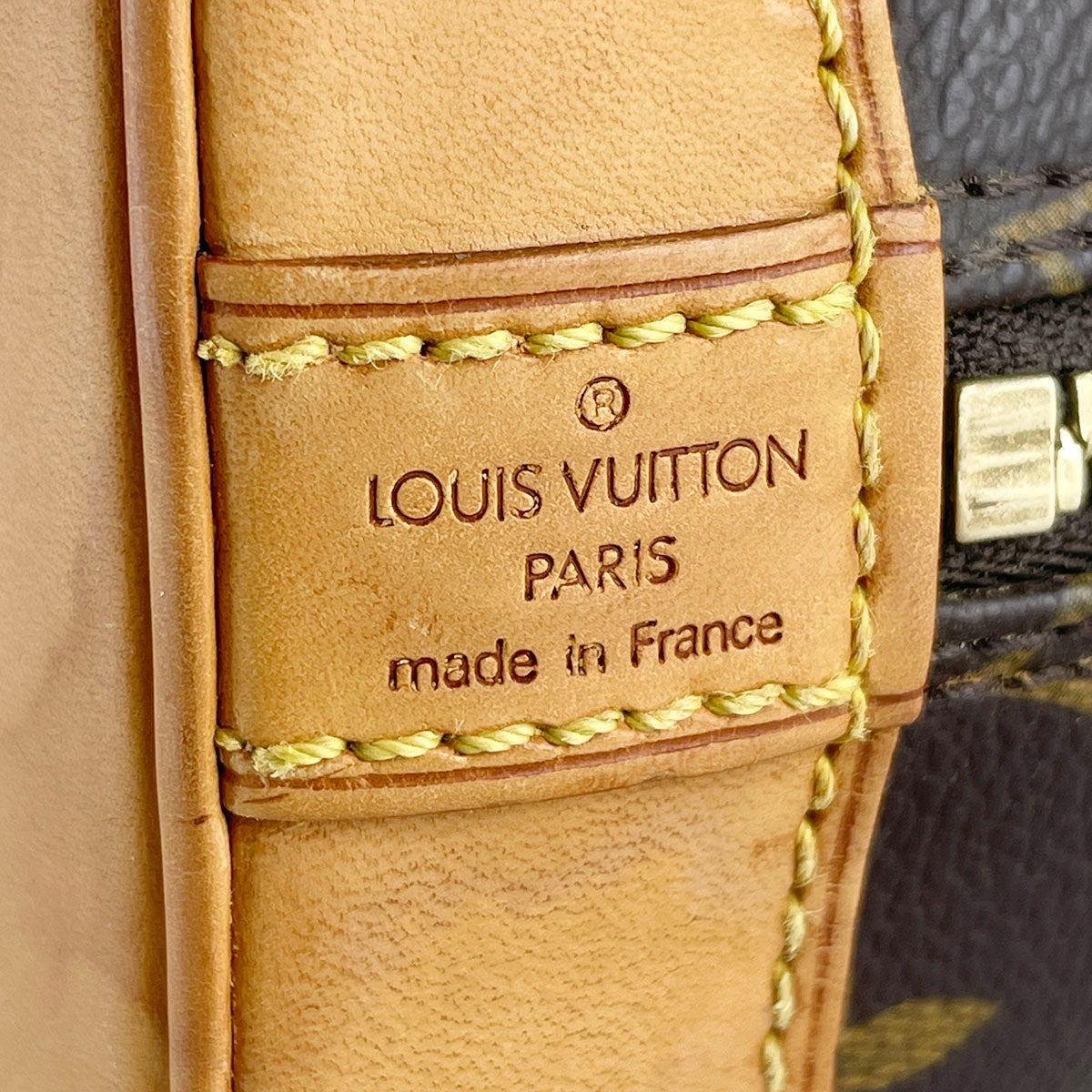 Louis Vuitton Monogram Alma 2way Coated Canvas Fabric Brown Handbag 4882