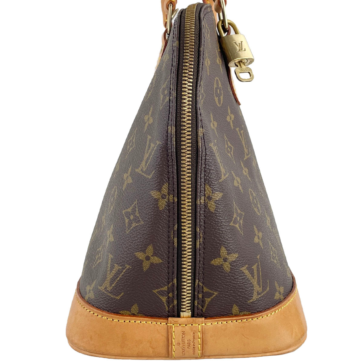 Louis Vuitton Monogram Alma 2way Coated Canvas Fabric Brown Handbag 4902