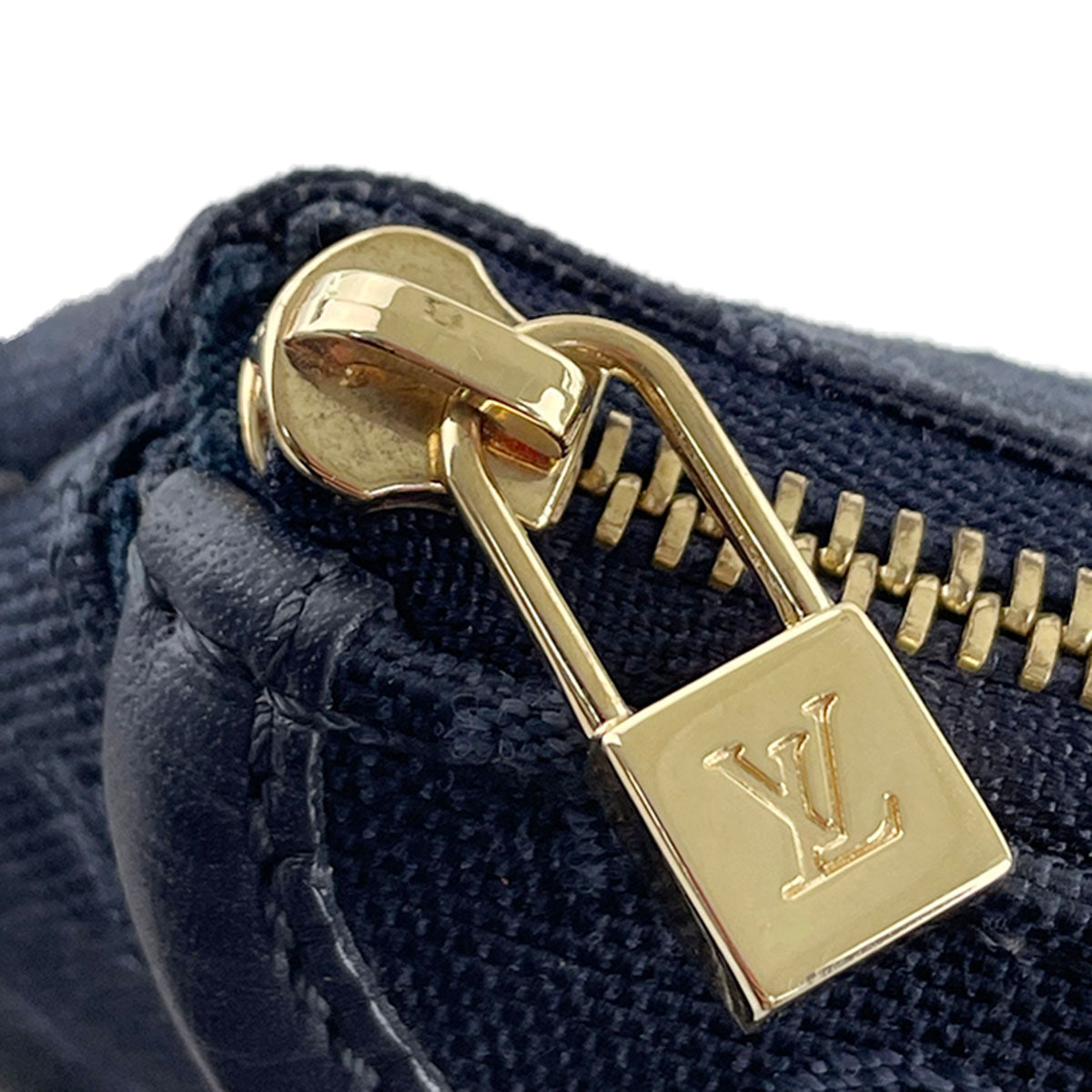Louis Vuitton Monogram Mini Ann Sophie Canvas Fabric Navy Pouch 4889