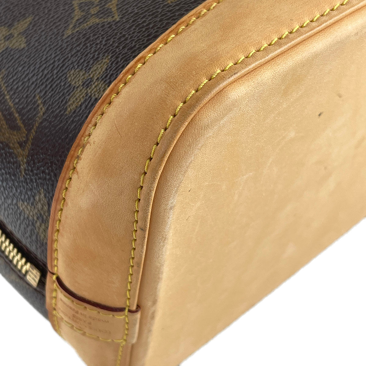 Louis Vuitton Monogram Alma Coated Canvas Fabric Brown Handbag 4913