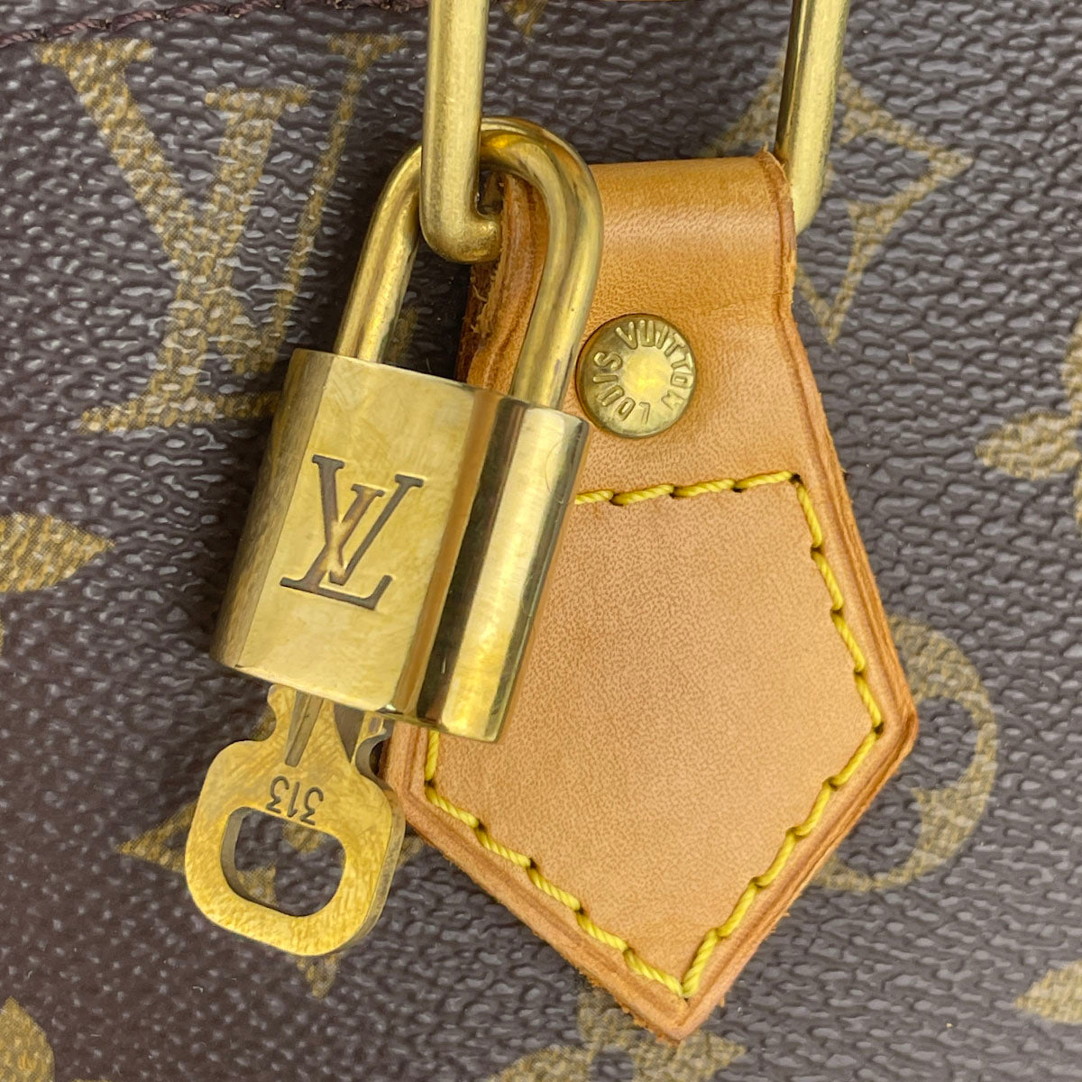 Louis Vuitton Monogram Alma Coated Canvas Fabric Brown Handbag 4829