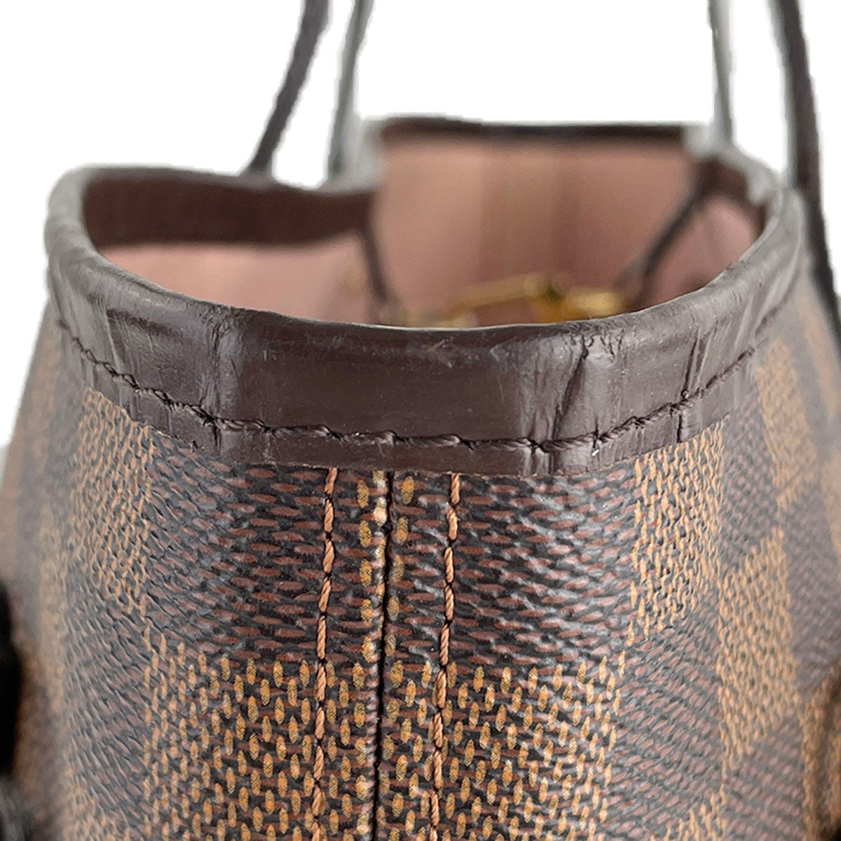 Louis Vuitton Damier Neverfull MM Coated Canvas Fabric Brown Tote bag 4826