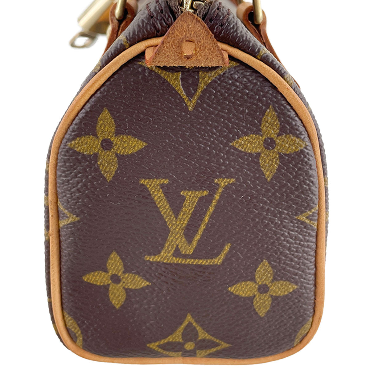 Louis Vuitton Monogram Mini speedy Coated Canvas Fabric Brown Handbag 4896