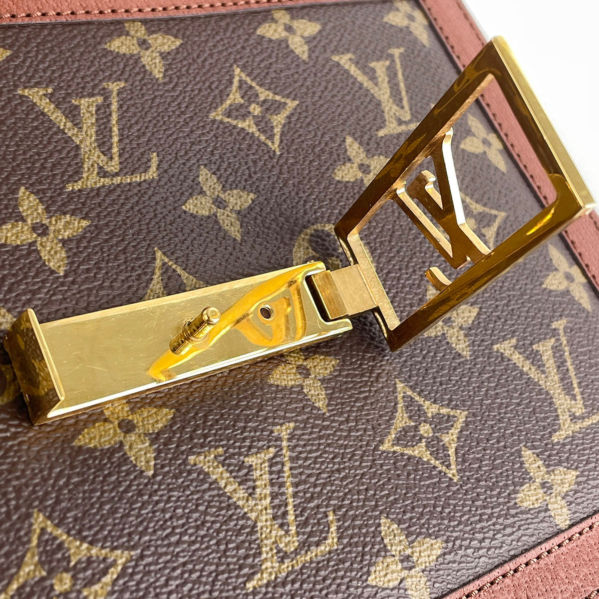Louis Vuitton Monogram Sac Dauphine Coated Canvas Brown Shoulder bag 4908
