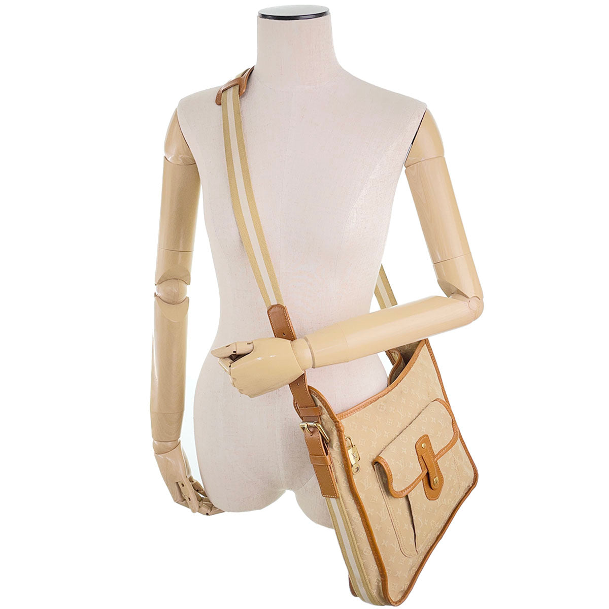 Louis Vuitton Monogram Mini Besace Mary Kate Canvas Fabric Shoulder bag 4845