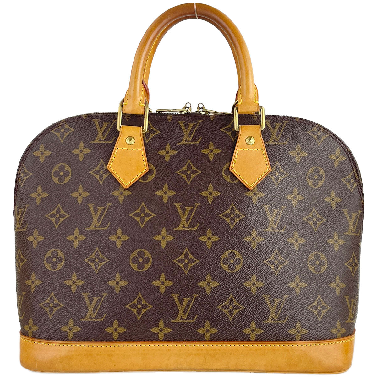 Louis Vuitton Monogram Alma Coated Canvas Fabric Brown Handbag 4829