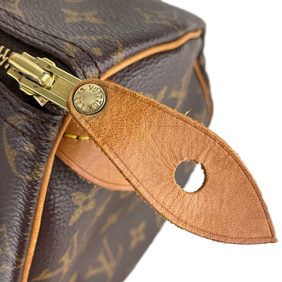 Louis Vuitton Monogram Speedy 25 Coated Canvas Fabric Brown Handbag 4928