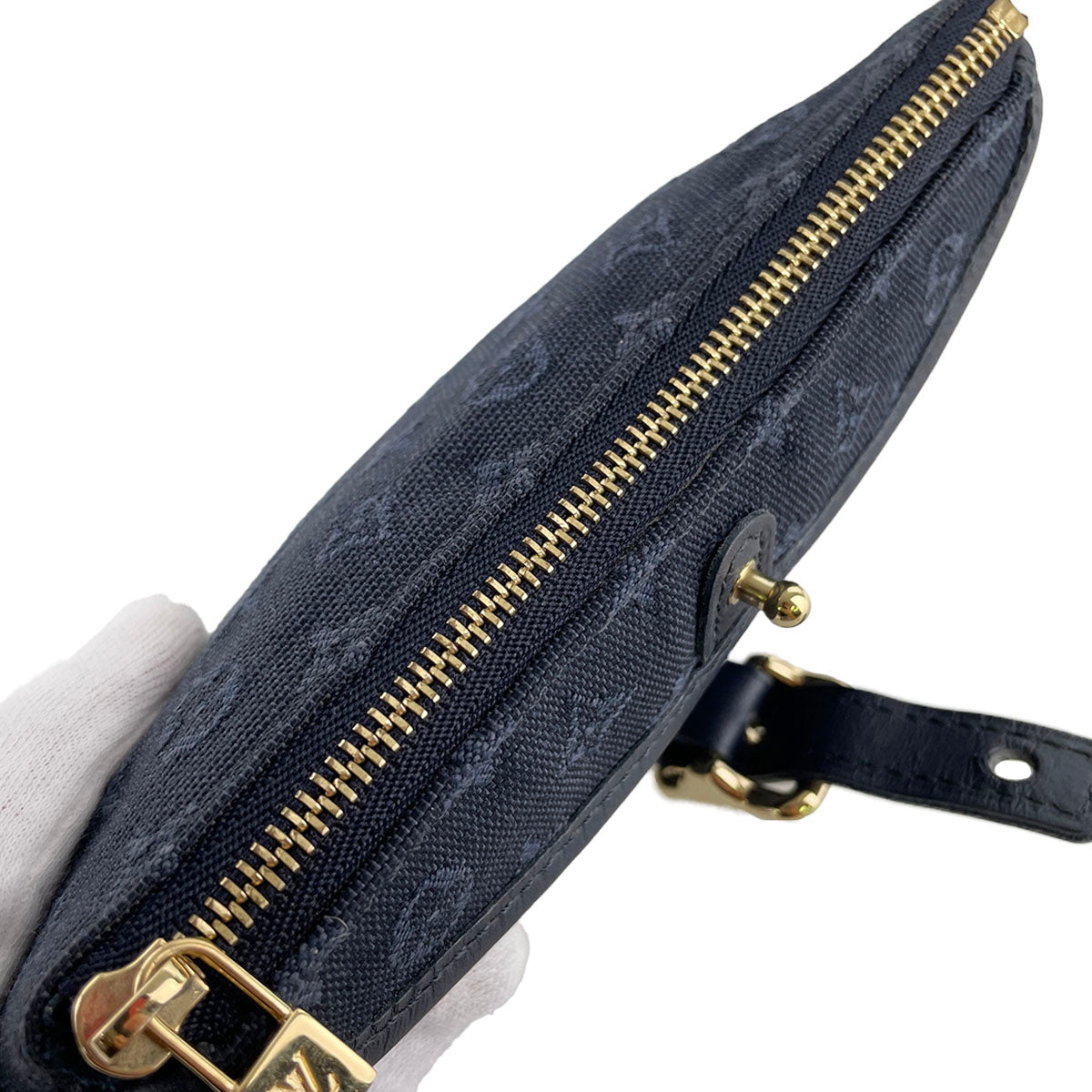 Louis Vuitton Monogram Mini Ann Sophie Canvas Fabric Navy Pouch 4889