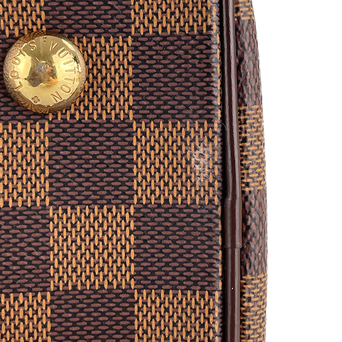 Louis Vuitton Damier Duomo Coated Canvas Suede Brown Handbag 4905