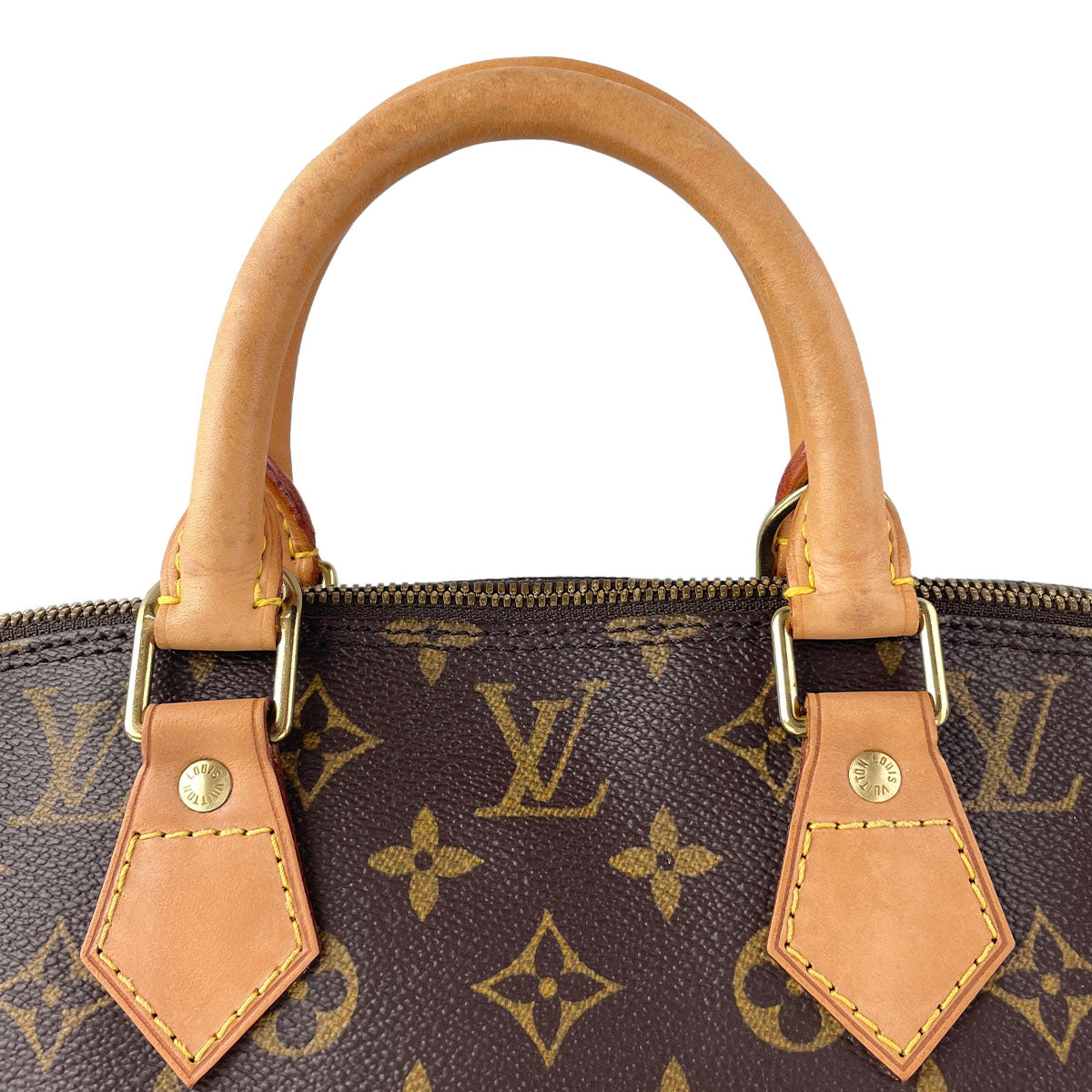 Louis Vuitton Monogram Alma Coated Canvas Fabric Brown Handbag 4838