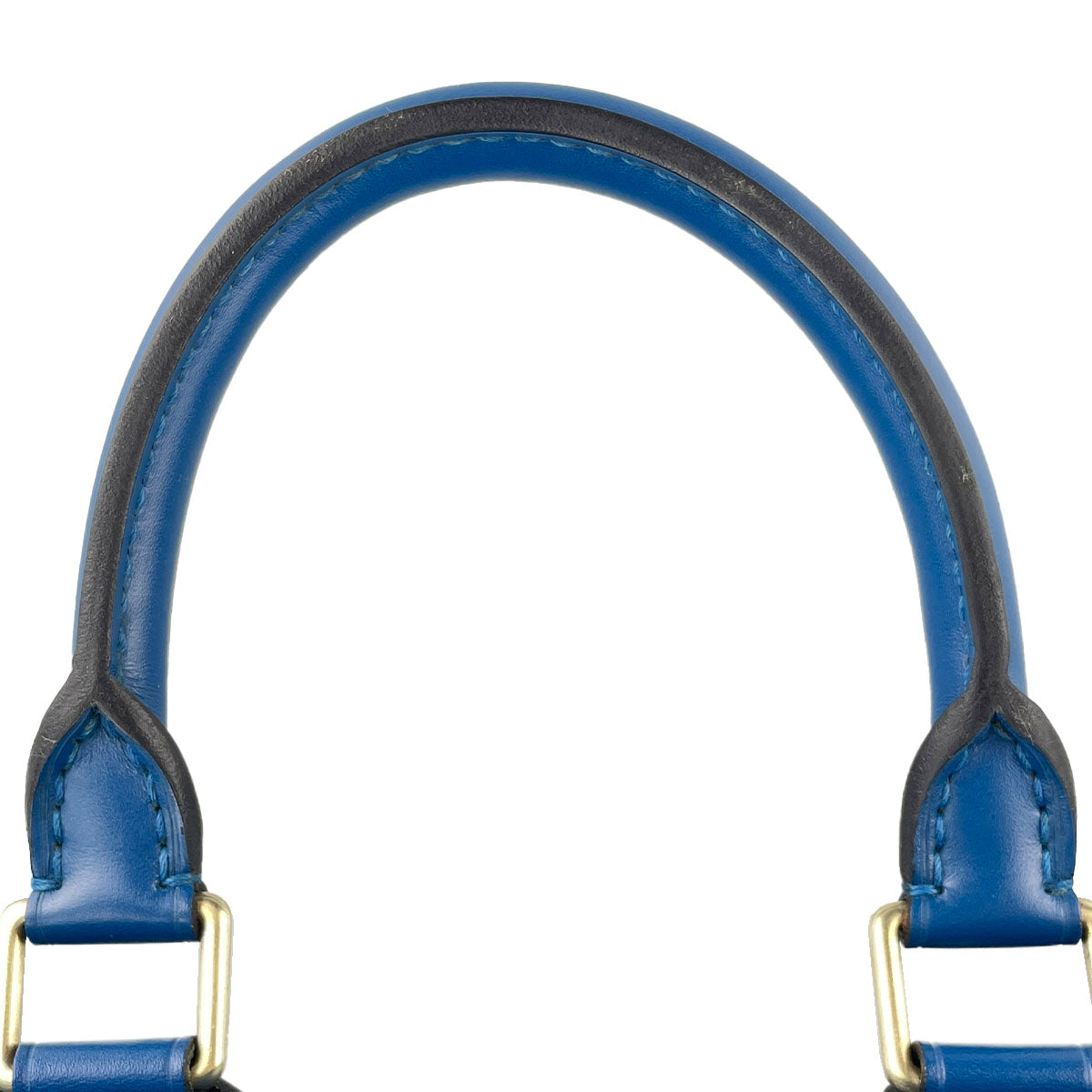 Louis Vuitton Epi Speedy 25 Leather Suede Blue Handbag 4848