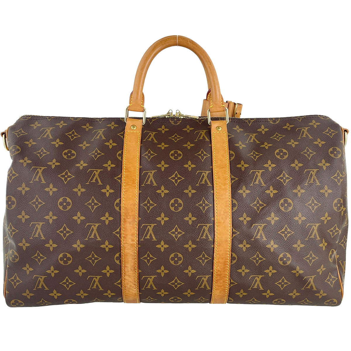 Louis Vuitton Monogram Keepall Bandouliere 50 Coated Canvas  Boston Bag 4840