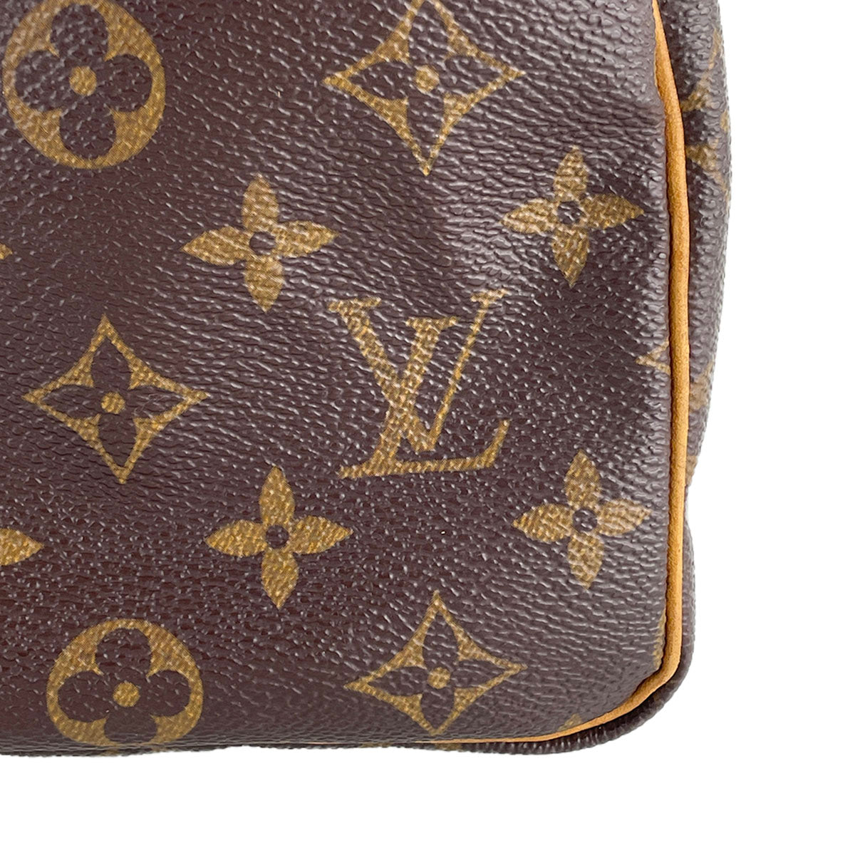 Louis Vuitton Monogram Speedy 25 Coated Canvas Fabric Brown Handbag 4892