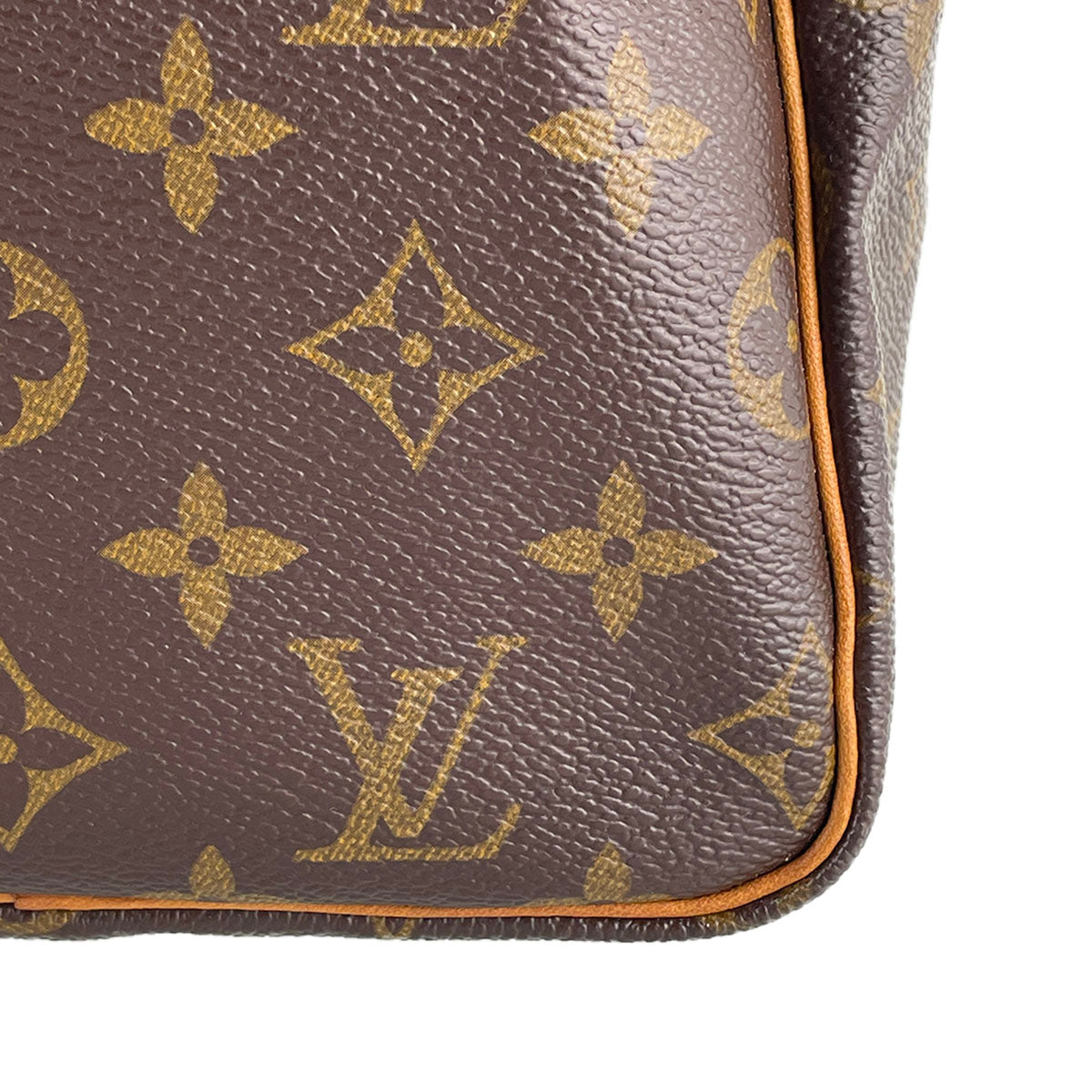 Louis Vuitton Monogram Speedy 30 Coated Canvas Fabric Brown Handbag 4865
