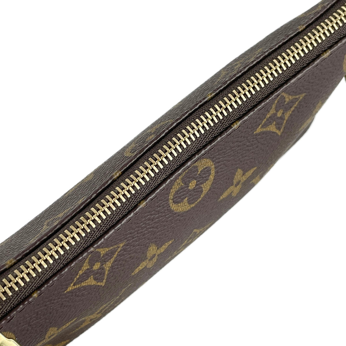 Louis Vuitton Monogram Mini Pochette Accessoires Coated Canvas Brown Pouch 4903