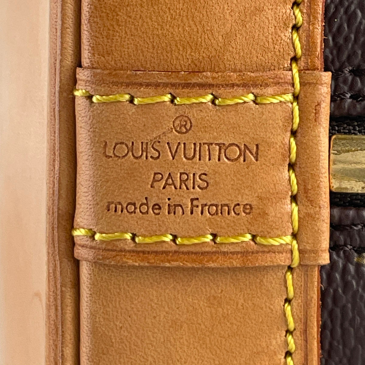Louis Vuitton Monogram Alma 2way Coated Canvas Fabric Brown Handbag 4902