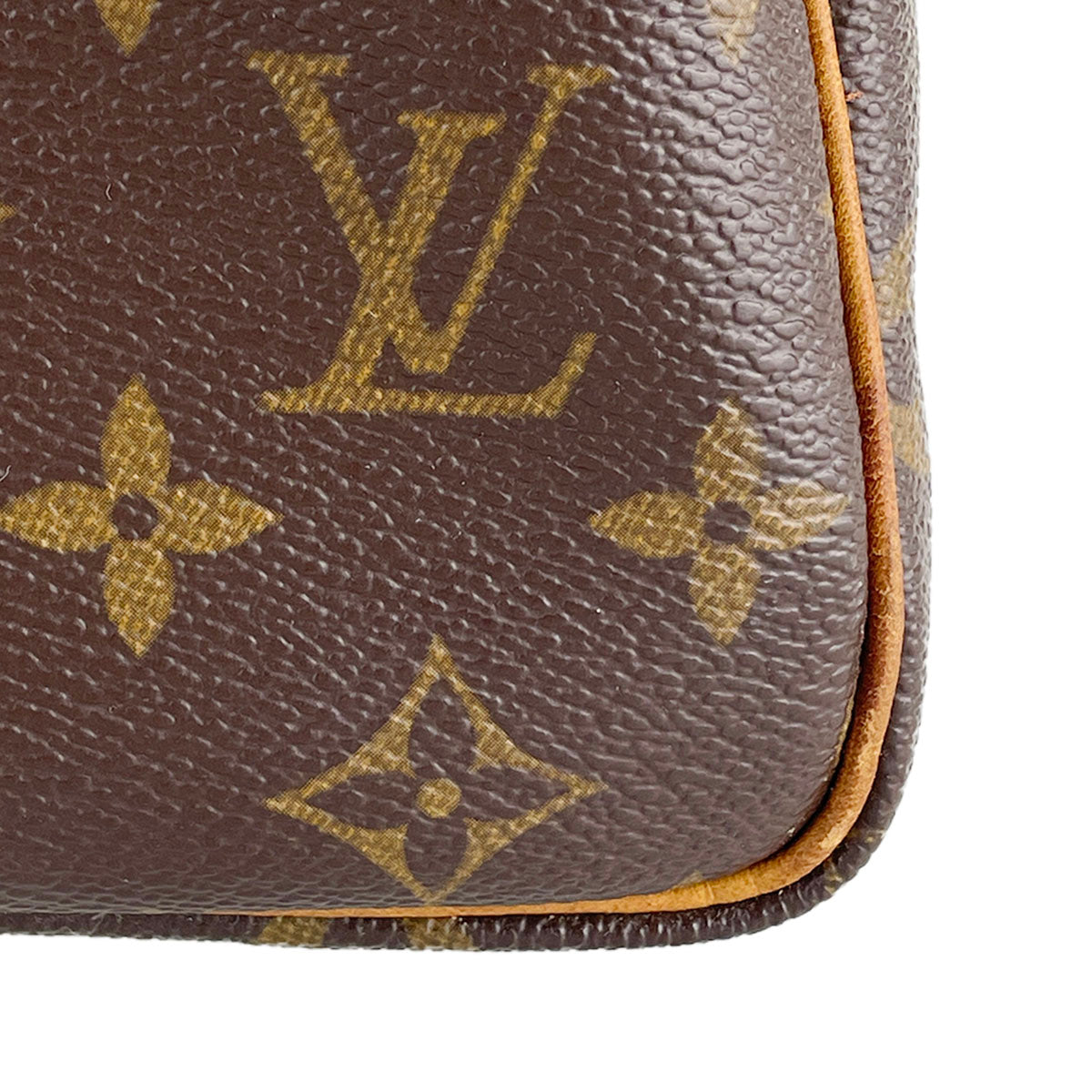 Louis Vuitton Monogram Speedy 25 Coated Canvas Fabric Brown Handbag 4932
