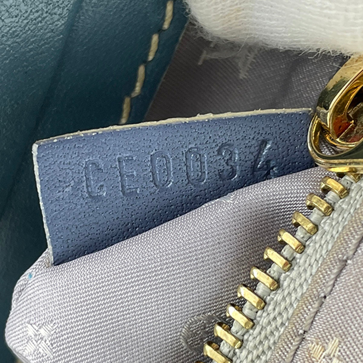 Louis Vuitton Suhali Angenieux PM Leather Fabric Blue Handbag 4851