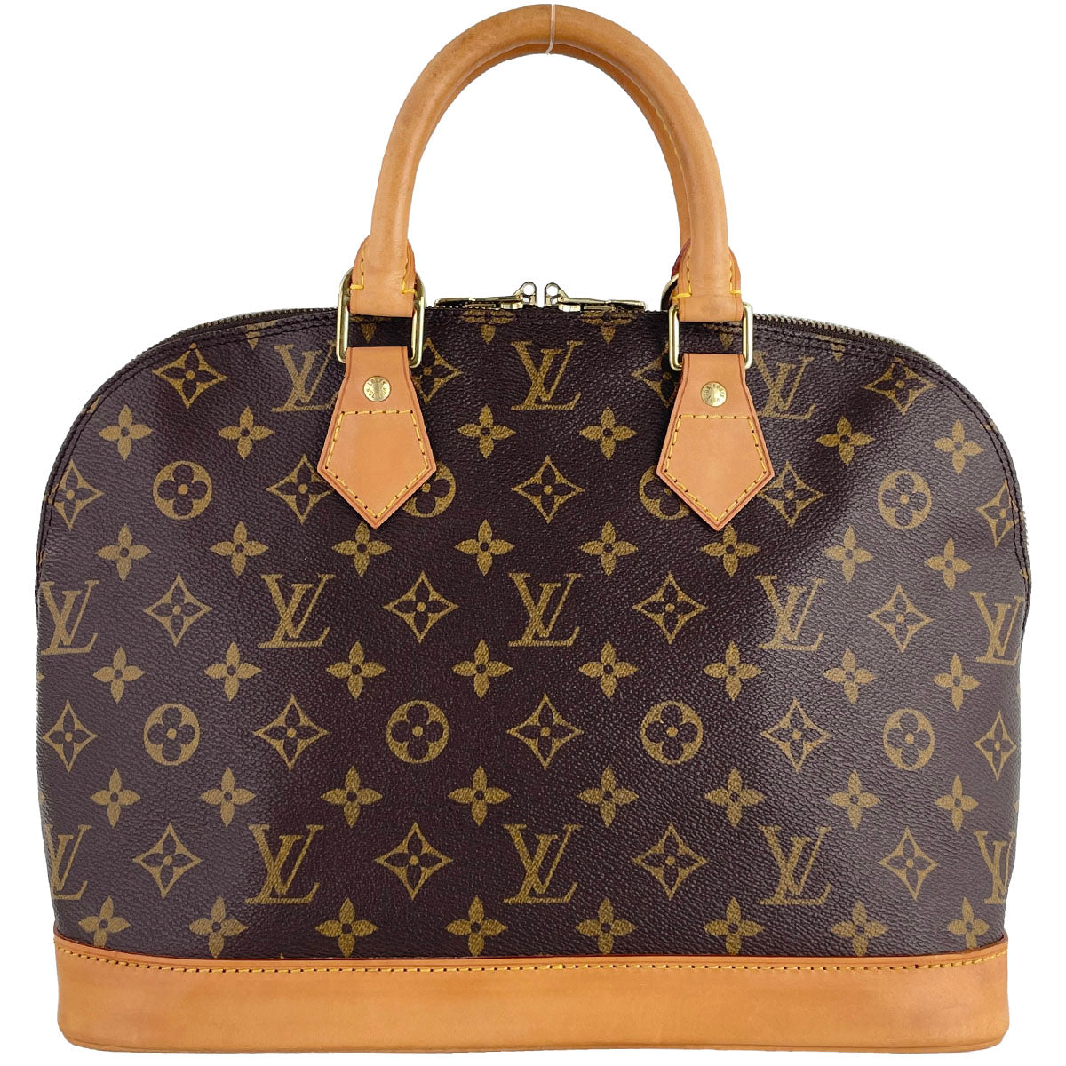 Louis Vuitton Monogram Alma Coated Canvas Fabric Brown Handbag 4838
