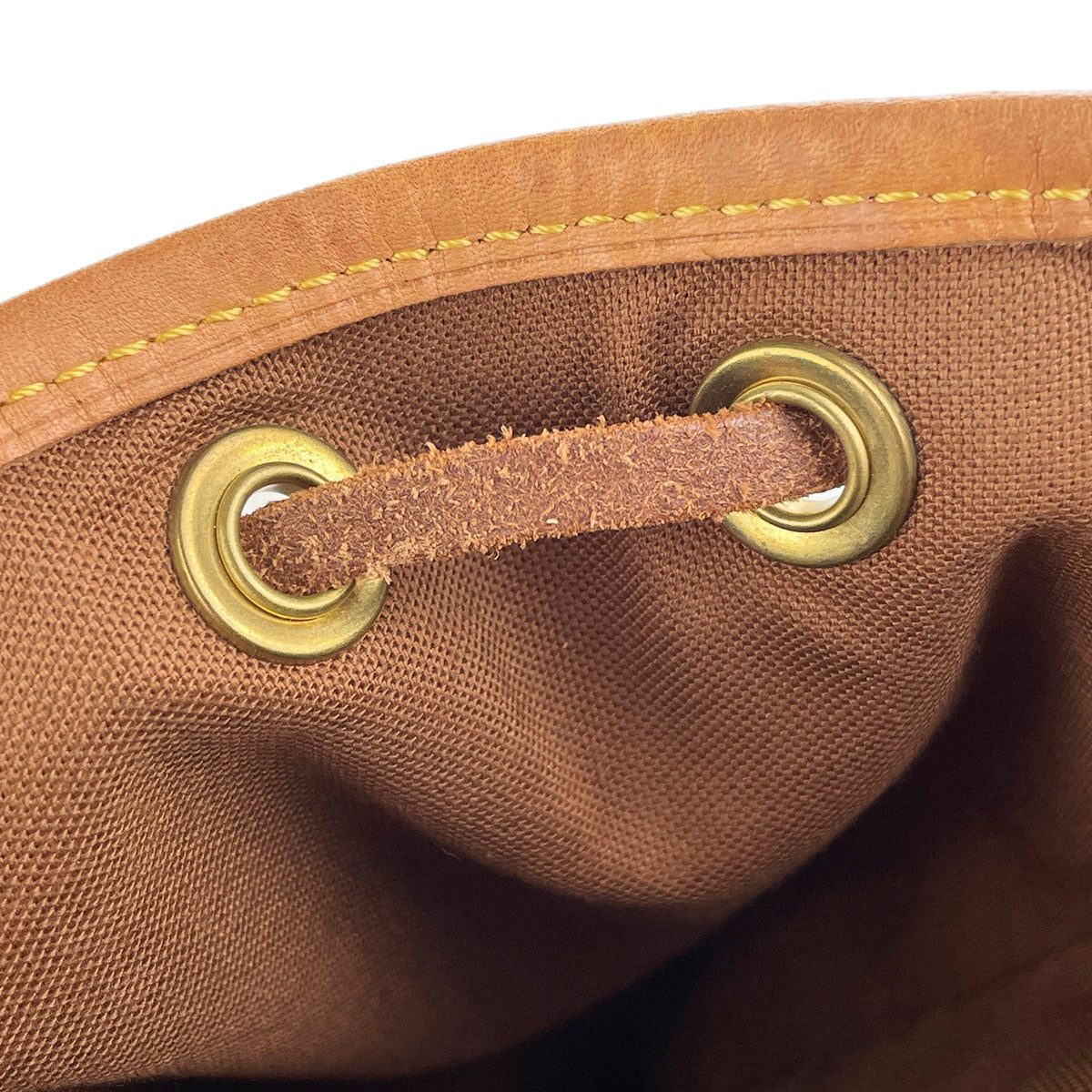 Louis Vuitton Monogram Montsouris PM Coated Canvas Brown Backpack Bag 4873