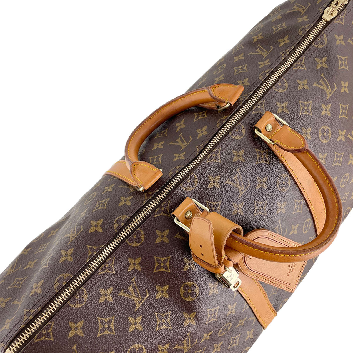 Louis Vuitton Monogram Keepall Bandouliere 55 Coated Canvas Boston Bag 4876