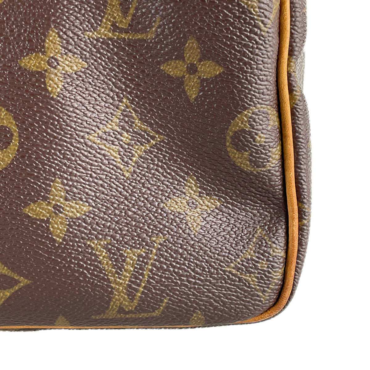 Louis Vuitton Monogram Speedy 30 Coated Canvas Fabric Brown Handbag 4866