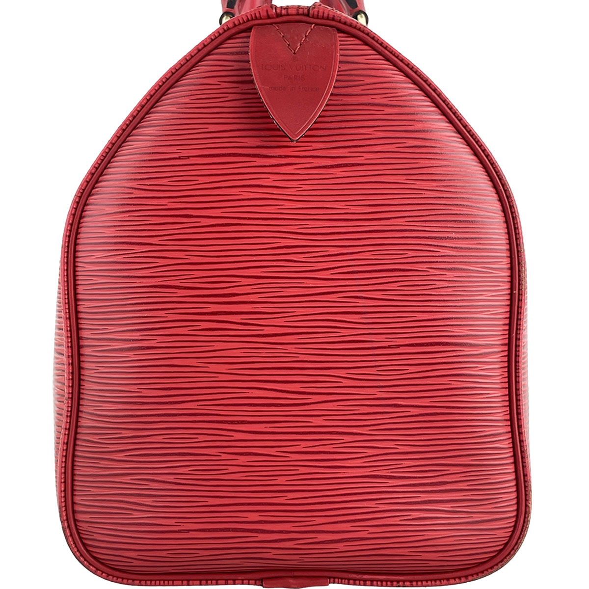 Louis Vuitton Epi Speedy 25 Leather Suede Red Handbag 4919