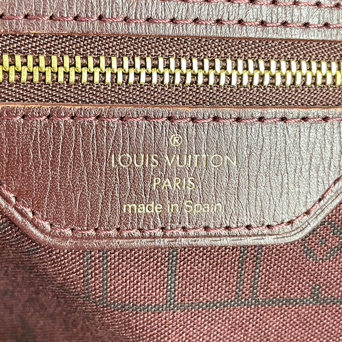 Louis Vuitton Monogram Idylle Neverfull MM Cotton Fabric Brown Tote bag 4895