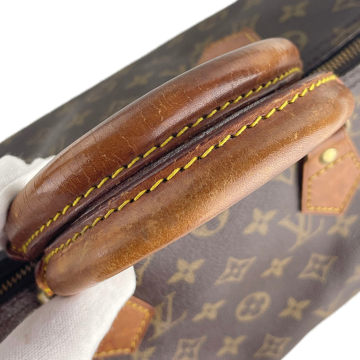 Louis Vuitton Monogram Speedy 30 Coated Canvas Fabric Brown Handbag 4914