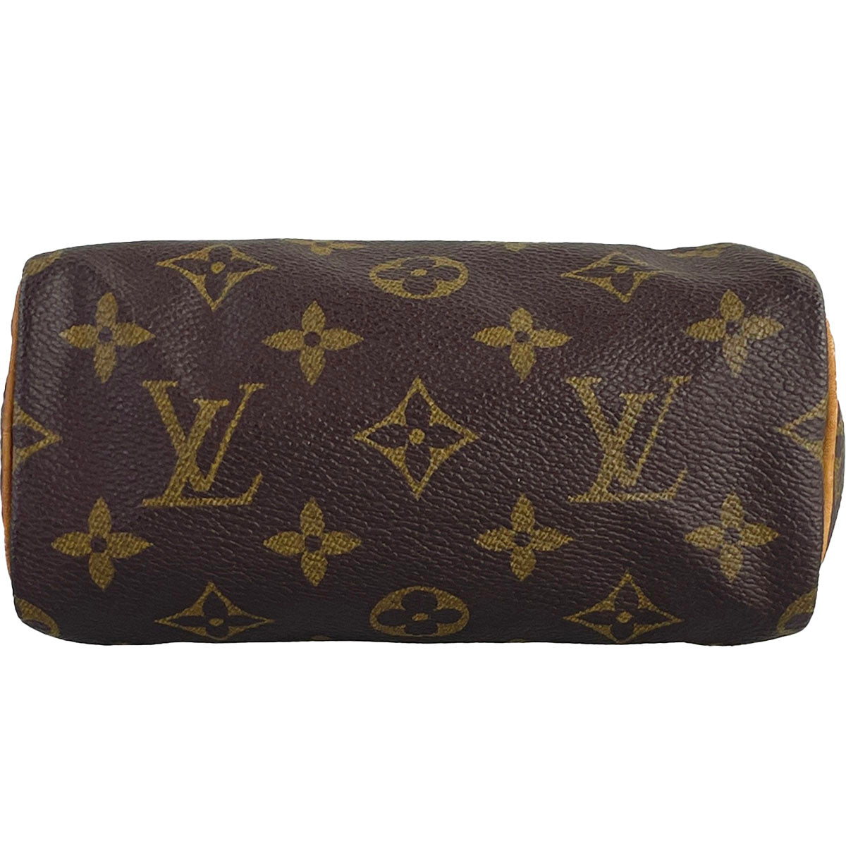 Louis Vuitton Monogram Mini speedy 2way Coated Canvas Fabric Brown Handbag 4860