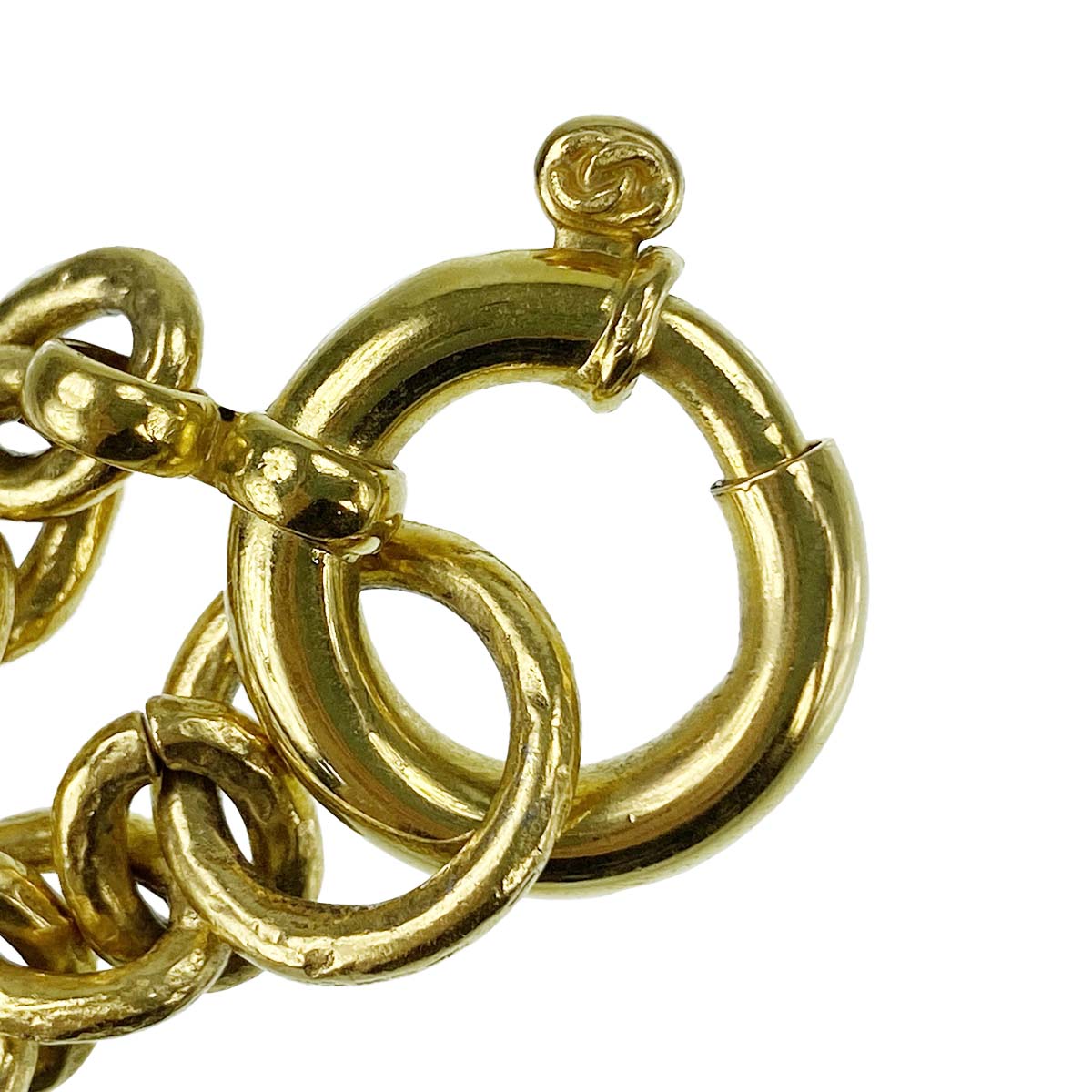 CHANEL CC Logos Gold-tone Gold Necklace 64