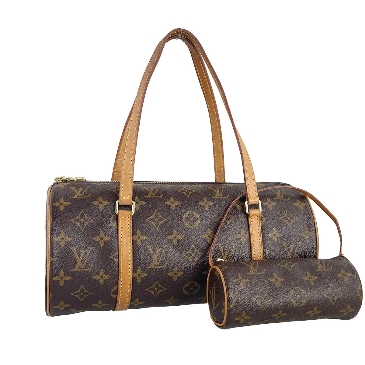 Louis Vuitton Monogram Papillon 30 Coated Canvas Brown Handbag 4841